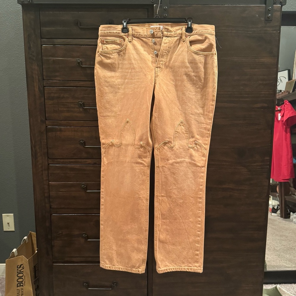 Re/Done Women's Western Desert Sand Jeans